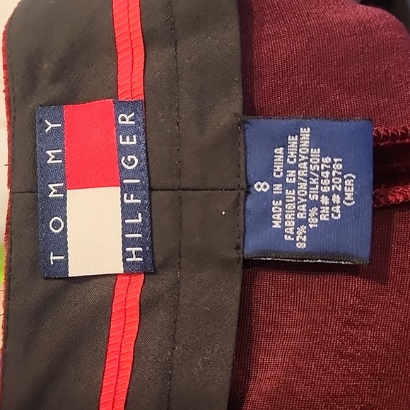 Tommy Hilfiger Red Crushed Velvet Vintage Suit - Picture 16 of 16